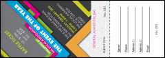 Retro Colors Raffle Ticket