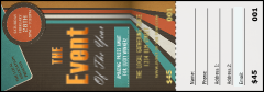 All Purpose Retro Raffle Ticket