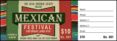 Mexican Hat Raffle Ticket
