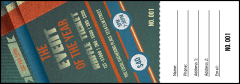 Retro Stripes Raffle Ticket