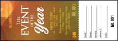 Orange Geometric Raffle Ticket