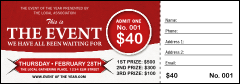 Red Raffle Ticket
