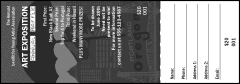 Portland Raffle Ticket (black and white)