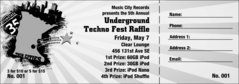 Twin Cities Raffle Ticket (black and white)