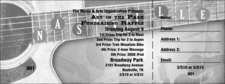 Nashville Raffle Ticket (Black and White)