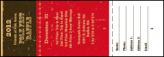 Woodcut Raffle Ticket