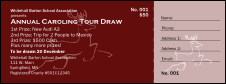 Christmas Reindeer Raffle Ticket 001