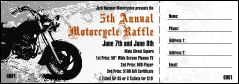 Motorcycle Raffle Ticket