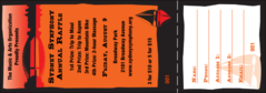 Sydney Raffle Ticket (Orange)