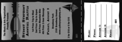 Sydney Raffle Ticket (Black and white)