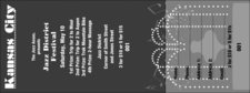 Kansas City Raffle Ticket with stub (Black & White)