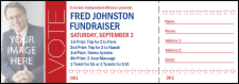Modern Vote Raffle Ticket