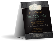 Classic Black Pinstripe Table Tent