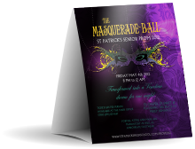 Masquerade Ball Table Tent