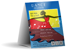Dance Festival Table Tent