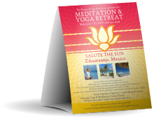 Lotus Flower Table Tent