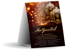 Golden Ornament Table Tent