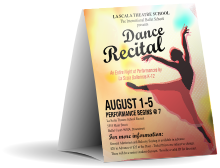 Dance Silhouette Table Tent
