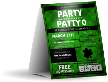 St Patricks Day  Plaid Table Tent