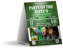 St Patrick's Day Shamrock Table Tent