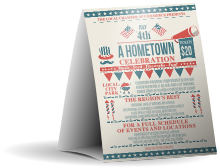 Fourth of July Hometown Table Tent