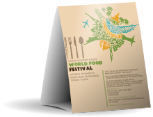 Food Festival 2 Table Tent