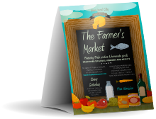 Farmer's Market Table Tent