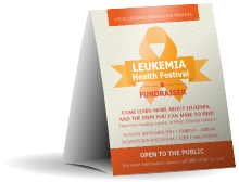 Leukemia Table Tent
