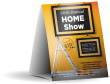 Home Makeover Table Tent