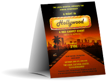 Hollywood Skyline Table Tent