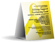 Yellow Ribbon Table Tent
