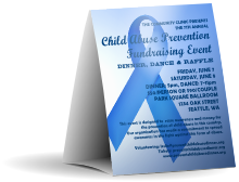 Blue Ribbon Table Tent