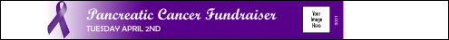 Purple Ribbon Premium Synthetic Wristband
