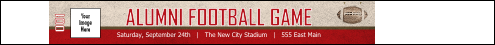 Football Red  Premium Synthetic Wristband
