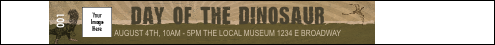 Dinosaur Illustrated Premium Synthetic Wristband