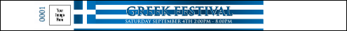 Greek Flag Premium Synthetic Wristband