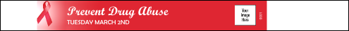 Red Ribbon Premium Synthetic Wristband