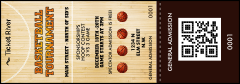 Basketball Court Event Ticket