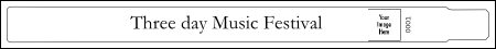 Standard VinylGo BW Logo Wristband