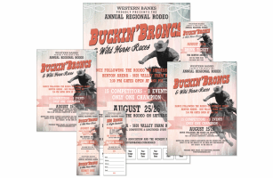 Bucking Bronco Rodeo Event Kit