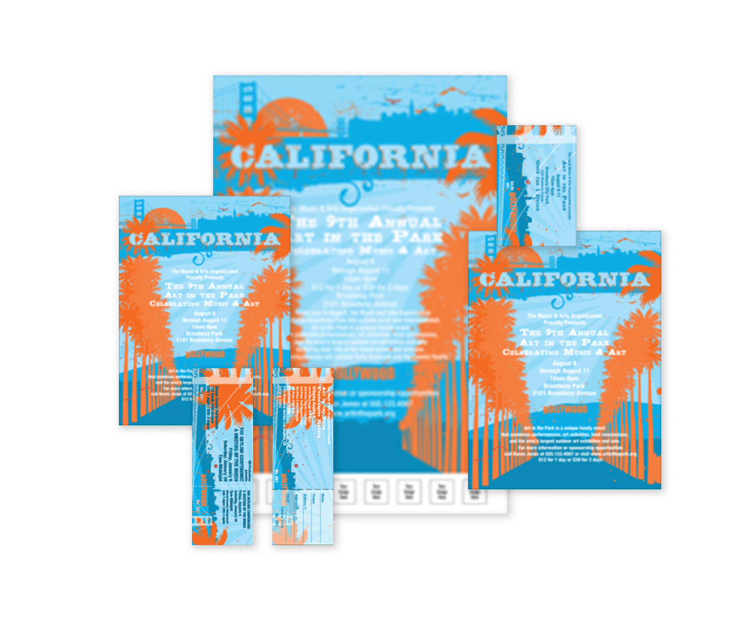 California Orange and Blue Event Kit