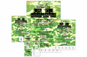 Camouflage Green White Yellow