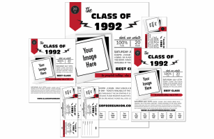 Class Reunion Mascot Red Event Kit
