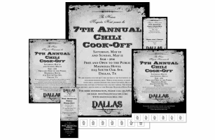 Dallas Black and White Event Kit