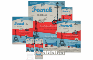 French Tri-Color Event Kit