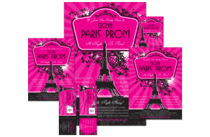 Paris Pink and Black Event Kit