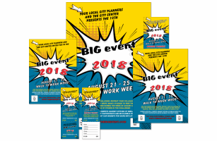 Retro Comic Book Event Kit