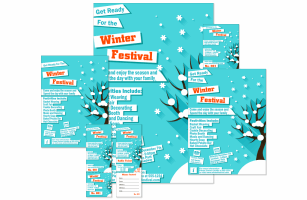 Winter Cut Paper Event Kit