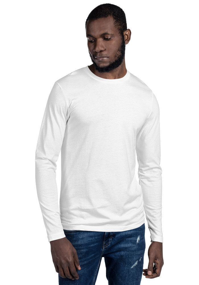 Premium Fitted Long Sleeve Crew