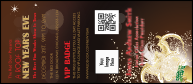 Champagne Bistro VIP Event Badge Large